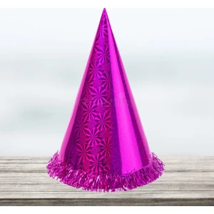 Süsle Bebek ve Parti Hologram Karton Şapka 32 cm
