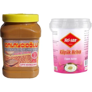 Bozkır Tahini 935 gr + Helsan Köpük Helva 930 gr