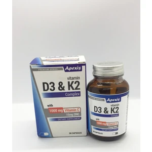 D3K2 C Vitamini 1000 mg + Zinc 30 Kapsül