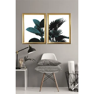 Lyn Home İkili Tablo Gold İki Adet 23,5x33,5