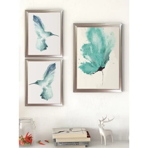 Lyn Home Üçlü Tablo Gümüş İki Adet 17,5x23,5 Ve 1 Adet 23,5x33,5