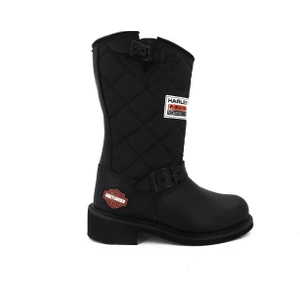 Harley Davidson Siyah Deri Kadın Bot 025G100071