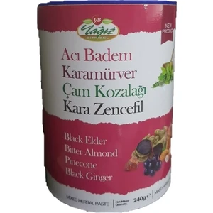 Acı Badem Karamürver Çam Kozalağı, Kara Zencefil Macun 240 gr