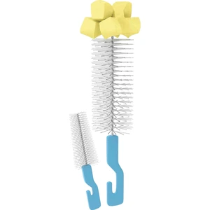 Biberon ve Biberon Emziği Temizleme Fırça Seti Mavi