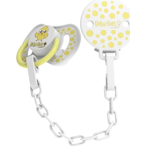 Civciv Desenli Emzik Askısı & Yuvarlak Uçlu Emzik 6 - 18 Ay