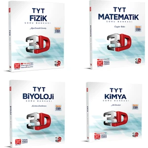 3D Yayınları TYT Set Matematik - Biyoloji - Kimya - Fizik