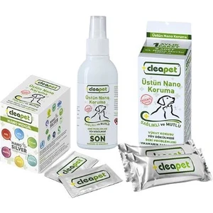 Kedi Köpek Sağlık 1kt Havlu+1nano Sprey 150ML+1KT Mendil
