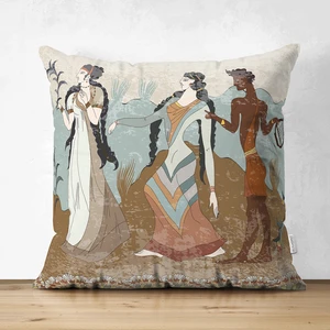 Girit Uygarlığı With Minoan Motif Modern Çift Taraflı Süet Yastık Kılıfı