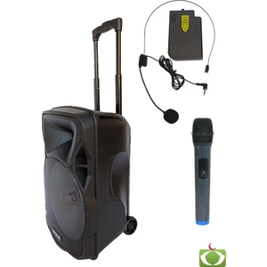 RS-1235 Uhf Seyyyar El+Kafa Telsiz Mikrofonlu Ses Sistemi