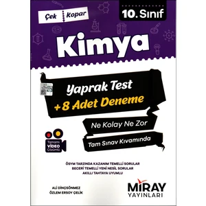 Miray Yayınları 10. Sınıf Kimya Yaprak Test - 8 Adet Deneme