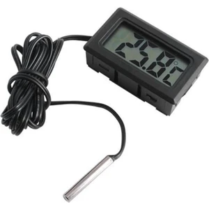 Dijital Ekran Sıcaklık Ölçer Kuluçka Termometre Metal Problu Arduino