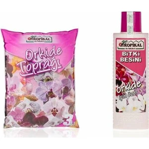 Orkide Toprağı 3 Litre | Orkide Besini 225 ml Orkide Bakım Seti