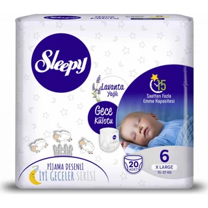 Gece Külotu Lavanta Yağlı  Xlarge 6 Beden 20 Adet