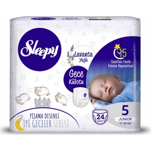 Gece Külotu Lavanta Yağlı  Junior 5 Beden 24 Adet