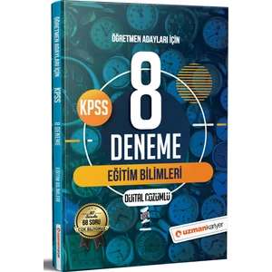 Uzman Kariyer Yayınları 2021 KPSS Eğitim Bilimleri 8 Deneme Dijital Çözümlü