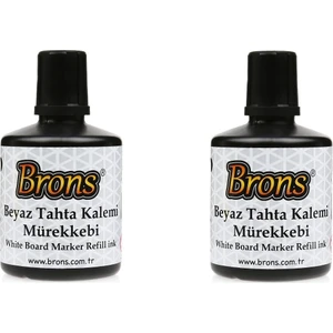 Beyaz Tahta Kalemi Mürekkebi Siyah 100 cc. BR-353 2'li Paket