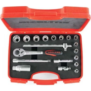 Izeltaş 1110006019 Altı Köşe Lokma Anahtar Takımı 3/8" 19 Parça