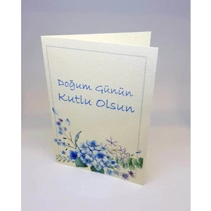 Mutlu Yıllar Kartpostal Tebrik Kartı ve Zarf 12 x 17 cm