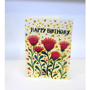 Happy Birthday Tasarım Tebrik Kartı 12 x 17 cm