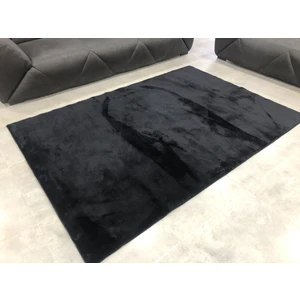 Dinarsu Halı Dinarsu Peluş Halı Loft Siyah 080X150
