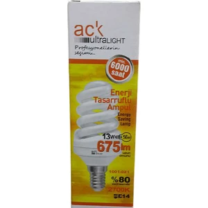 13W Tasarruflu Ampül - E14 Gün Işığı