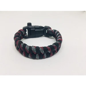 Merit Collection Çok Renkli Paracord Fishtail Bileklik (Bıçak, Pusula, Ateş Başlatıcı Magnezyum ve Ikaz Düdüğü)