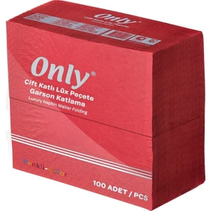 Garson Katlama 33 x 33 Cm. Kırmızı Peçete.