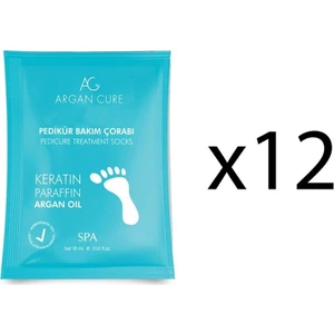 Argan Cure Pedikür Bakım Çorabı 12 Adet