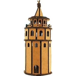 3D Ahsap Maket Galata Kulesi