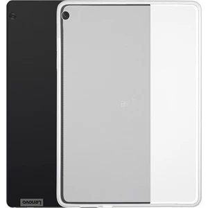 Tekno Grup Lenovo Tab M10 Plus Kılıf Korumalı Lüx Silikon Kılıf + Cam Ekran Koruyucu Şeffaf