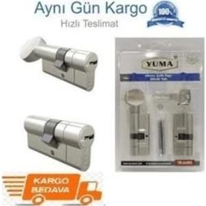Tuzaklı Ikiz Barel Saten-Gri Ortak Anahtarlı 68 MM(YM-B68BG)