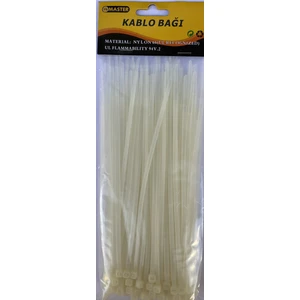 Big Master Kablo Bağı Plastik Cırt Kelepçe 3.6 mm x 200 mm 100'lü