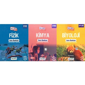 Okyanus Yayınları TYT Fizik + Kimya + Biyoloji Soru Bankası Set