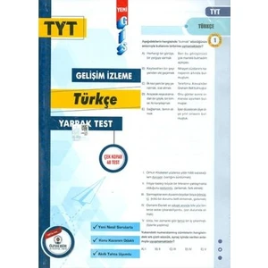Özde Bir Yayınları  TYT Türkçe Gis Yaprak Test