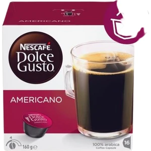Dolce Gusto Americano %100 Arabica Yoğunluk 4/9 Kapsül Kahve 16'lı x 3 Kutu