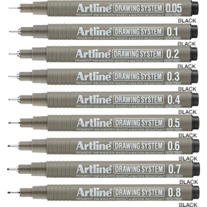 Drawing System Teknik Çizim Kalemi 9'lu Tam Set