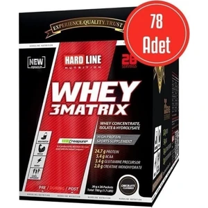 Hardlıne Whey 3matrıx 2340 Gr-78 Şase Mix (Çilek- Çikolata- Muz)