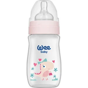 Wee Baby Klasik Geniş Ağızlı Pp Biberon 0-6 Ay 250 ml  kod 136 Pembe