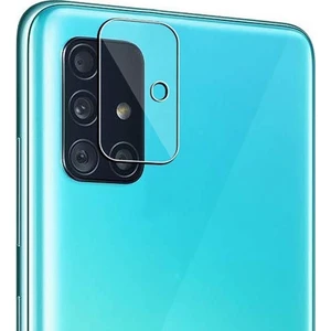 Samsung Galaxy M51 Tempered Cam Kamera Koruyucu AL-33127 Şeffaf