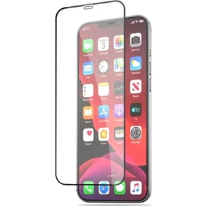 Apple iPhone 12 Pro Max 6.7 Full Glue Tempered Cam Ekran Koruyucu Full Kaplama AL-33184 Siyah