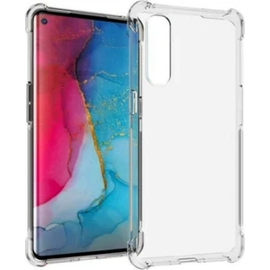 Oppo Reno 3 Pro Anti-Drop Darbe Emici Silikon Kılıf Shockproof Kılıf AL-32984 Şeffaf