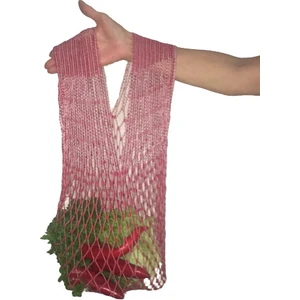 Pazar - Alışveriş Filesi - Çantası - Pembe 10 'li