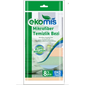 Mikrofiber Temizlik Bezi 8 Li Eko Paket