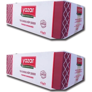 Tek Sargılı Küp Şeker 4 kg 2'li