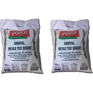 Toz Şeker 10 kg 2'li