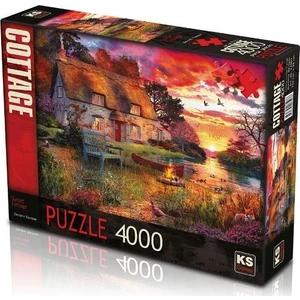 Ks Puzzle 23503 Sunset Cottage 4000 Parça