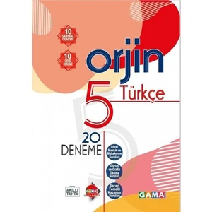 Gama Yayınları Orjin5. Sınıf Türkçe Fasikül 20 Deneme