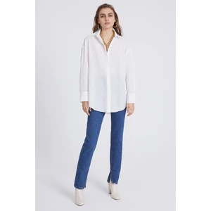Stella Pulvis Beyaz Oversize Gömlek