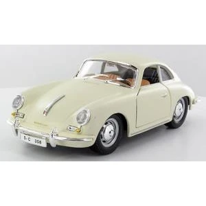 1961 Porsche 356B Coupe Krem 1:24 Model Araba