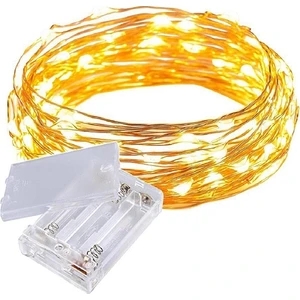 ACK Ledli Pilli Süsleme Işığı Peri LED 3000K Günışığı 5 m